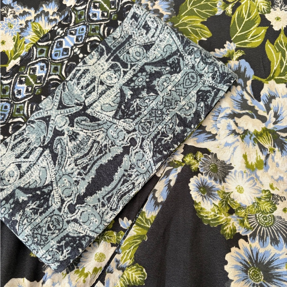Free People Wildflower Drawstring Cinched Kimono Size XS/Small Bohemian - Picture 4 of 8
